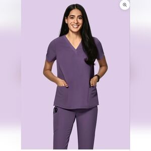 XS Mandala Dewberry/Purple Scrub Set